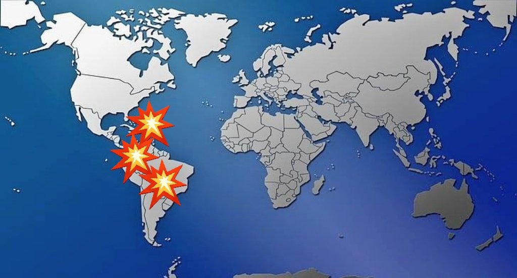 ospensadorestt's tweet image. Buenas Tardes #RiskMap #Alert 
Puerto Rico EQ=100% Ecuador EQ=100% Brasil EQ=100%