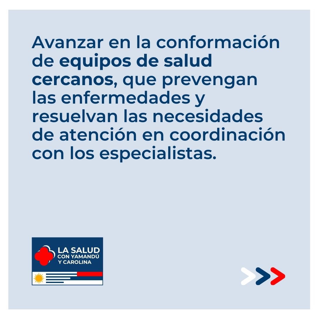 💡 Equipos de salud cercanos, que prevengan enfermedades y atiendan en coordinación con especialistas. 

Queremos un sistema accesible y eficiente. 

#saludparatodos