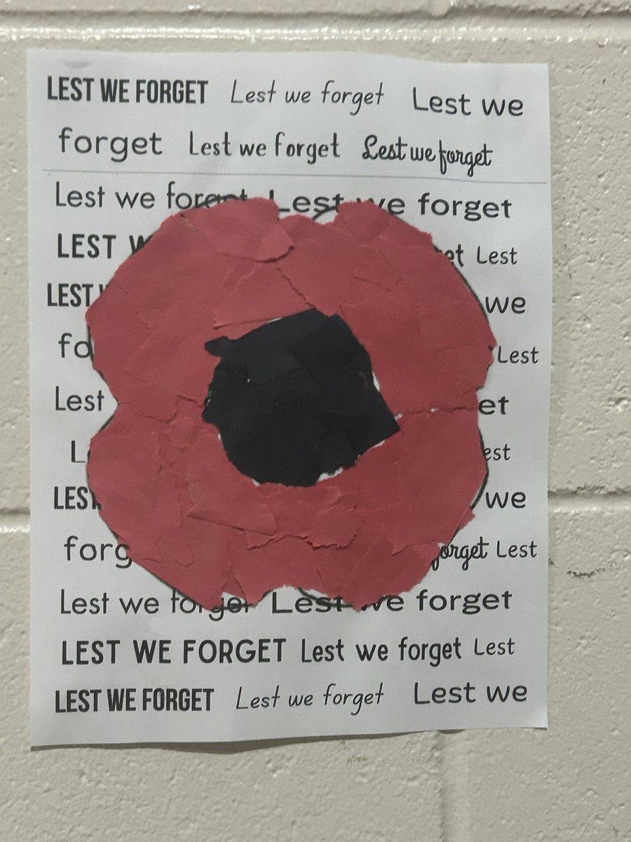 Special thank you to <a href="/TanisLattanzio/">Tanis Lattanzio</a>’s class for all their hard work to make Remembrance Day memorable for students, staff and families <a href="/alcdsb_mart/">St. Martha Kingston</a> #ALCDSBWitness