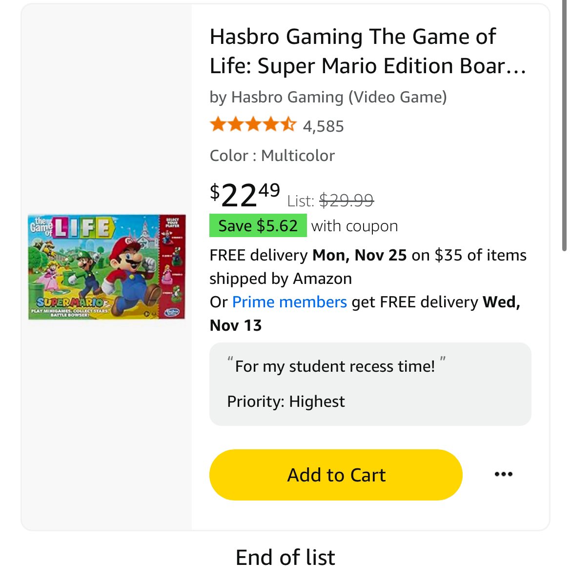 Can I get a little help on getting my students a pack of Uno cards for the holidays? They will love it! I’m trying to give them something so they can ignore technology for a bit! Thank you for your support! 

👉🏻 amazon.com/hz/wishlist/ls…

#clearthelist #BetterTogether <a href="/amazon/">Amazon</a>