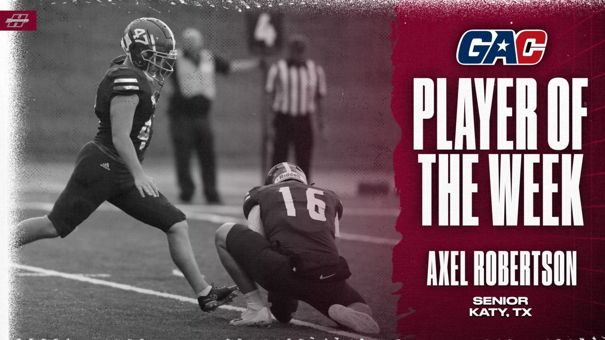 NEWS | Axel Robertson Takes Home GAC Special Teams Player of the Week Honors

📝 >>> bit.ly/AxelPOTW

#CodeRed | #NoMereBeast