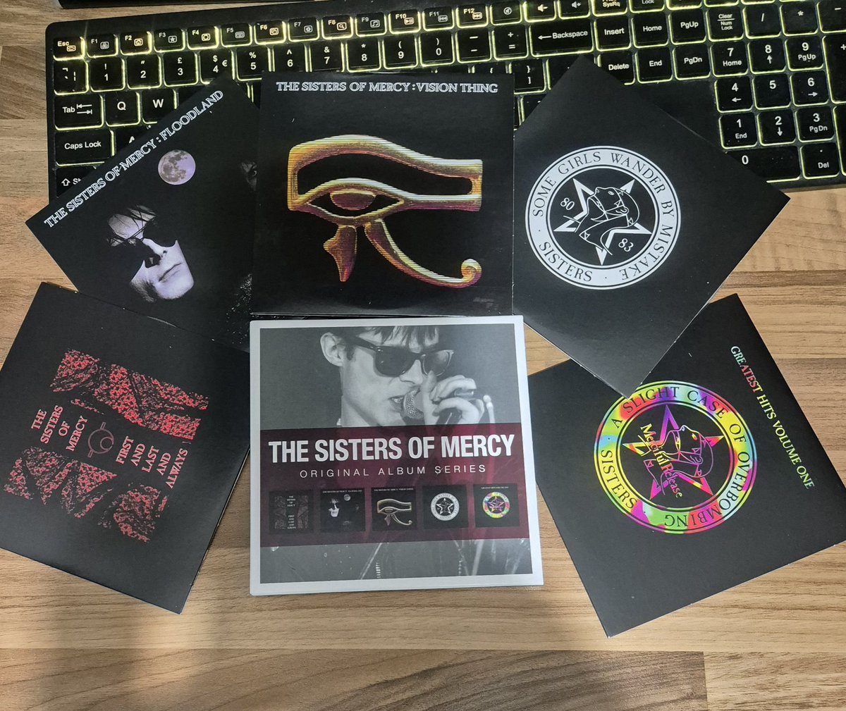 Looking forward to listening to these amazing CDs from The Sisters of Mercy ...... Now just need to find a cd player!!  #thesistersofmercy
