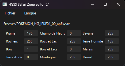 Marre de patienter à l'entrée du safari HGSS pour que vos blocs fassent effet ? Je vous propose un petit programme vous permettant d'éditer les jours sur votre sauvegarde !

github.com/Yoyovicti/HGSS…

Le programme est expérimental, faites des backups avant de modifier vos saves !