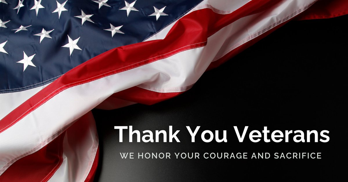 Happy Veterans Day! Today, we honor and thank our veterans for their dedication, courage, and sacrifice. Thank you for your commitment to protecting our country.