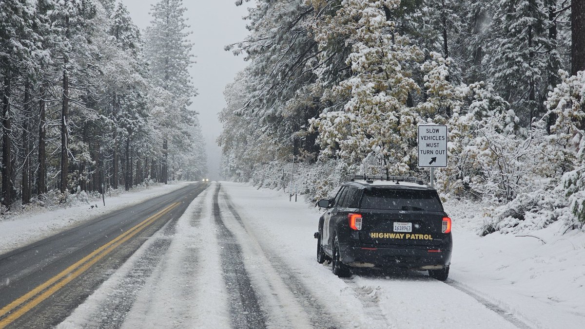The snow is starting to stick on upper SR 20. Please use caution and drive safe. Carry tire chains and have emergency supplies in your vehicle. On SR 20 and Nevada Street, Caltrans has a chain checkpoint setup.