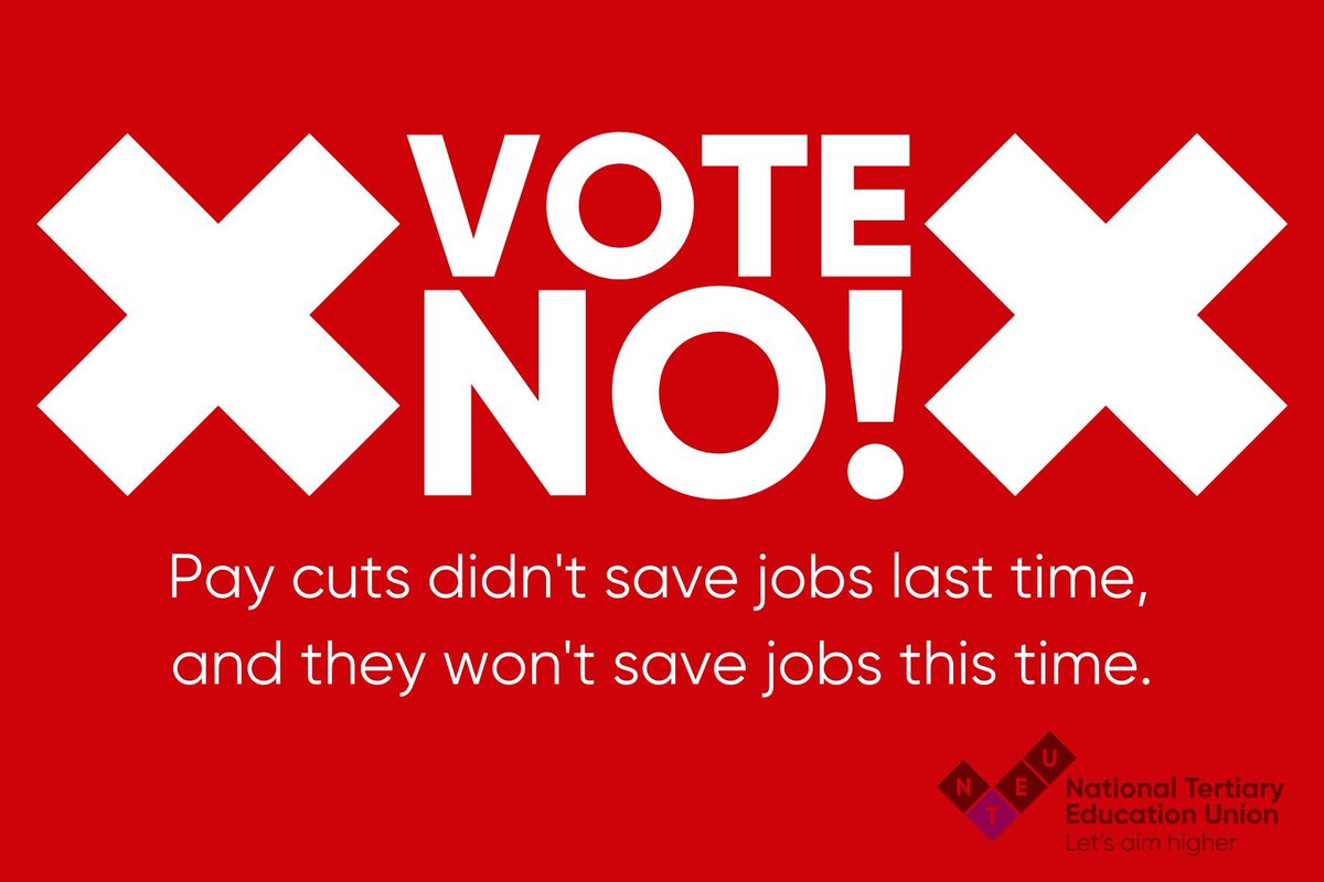 All <a href="/ourANU/">ourANU</a> staff are invited to an NTEU info session on pay cuts (and why we think you should Vote NO). We will not delete your questions! 12-1pm Wednesday 13 Nov. Register here: buff.ly/3Amle6E