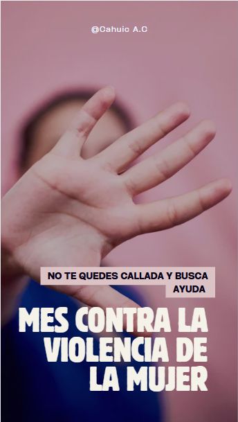 Cahuicac's tweet photo. ¡No te quedes callada y busca ayuda! 
Noviembre, Mes contra la violencia de la mujer 
#mescontralaviolenciadelamujer #Nezahualcóyotl 
#niunamas #apoyo #noviembresinviolencia
#cahuicac #seunamujercompletaseunamujercahuic https://t.co/kIQ3OA1rql