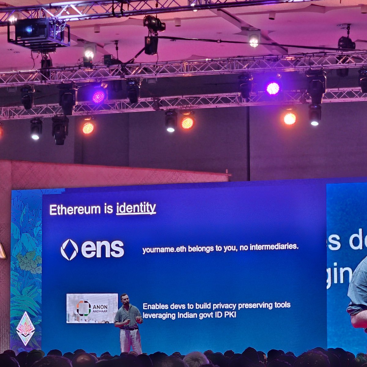 brantly.eth (@brantlymillegan) on Twitter photo wow huge shoutout to <a href="/ensdomains/">ens.eth</a> and <a href="/signinwitheth/">siwe.eth - Sign-In with Ethereum</a> in <a href="/0xstark/">Josh Stark (0xstark.eth)</a>'s opening Devcon presentation! 🙌🙌🙌 wow huge shoutout to <a href="/ensdomains/">ens.eth</a> and <a href="/signinwitheth/">siwe.eth - Sign-In with Ethereum</a> in <a href="/0xstark/">Josh Stark (0xstark.eth)</a>'s opening Devcon presentation! 🙌🙌🙌