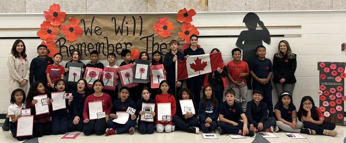 SFX_TCDSB's tweet photo. #RemembranceDay2024 
We remember. 🙏✝️ Thanks @Iannuzzi_S &amp; @MrsZee02 classes.  You did a beautiful job joining us in honour of those who sacrificed for our freedoms. 🇨🇦🍁🙏 https://t.co/gqOVqsd2EP