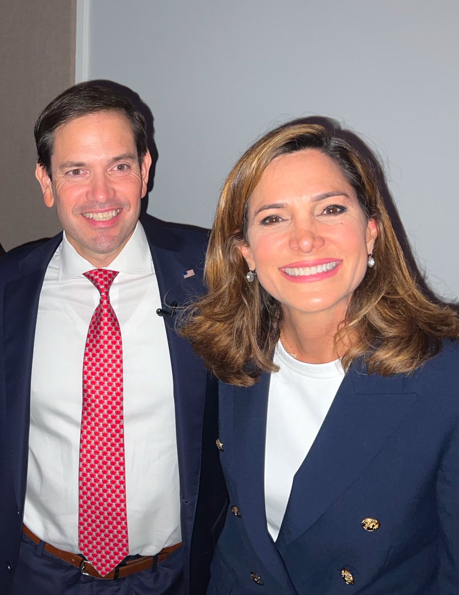 RepMariaSalazar's tweet image. Amazing pick with @MarcoRubio for Secretary of State. 

It’s a bad day to be a dictator in Latin America 🔥 🔥 🔥