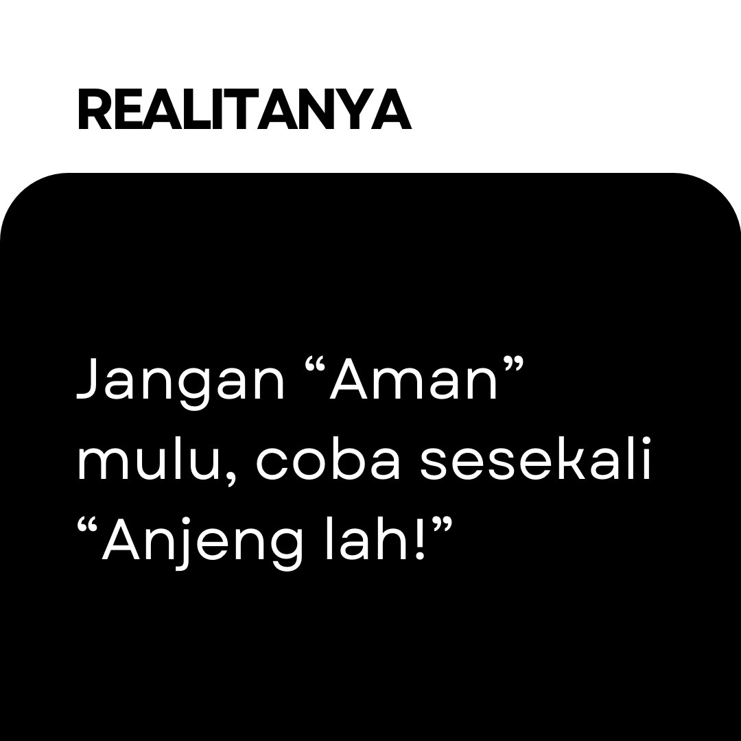 Ngamok coba sesekali!