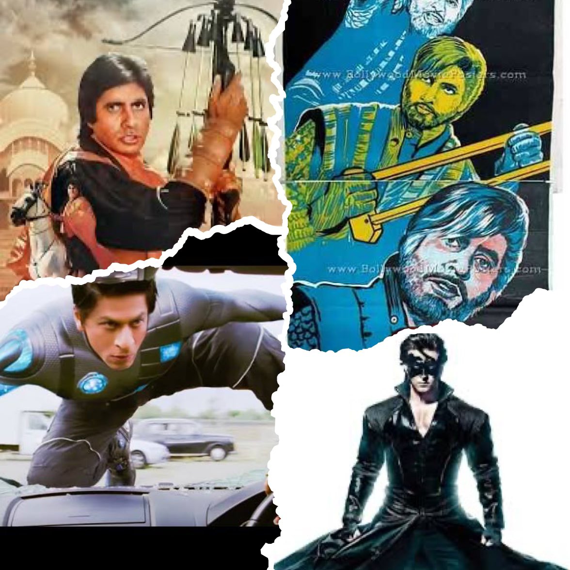 longliveyakuza's tweet image. Your favourite Indian Superhero ?
#Shahenshah #Toofan #Krishh #Ra.one