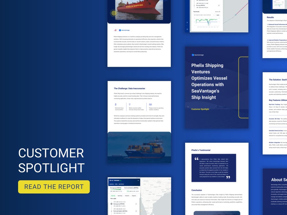 SeaVantage's tweet photo. Discover how Phelix Shipping Ventures optimized their fleet management using SeaVantage's Ship Insight for real-time tracking, route optimization, and weather preparedness! 

https://t.co/ikYbeeL5Sh https://t.co/BGWjAXIKGu