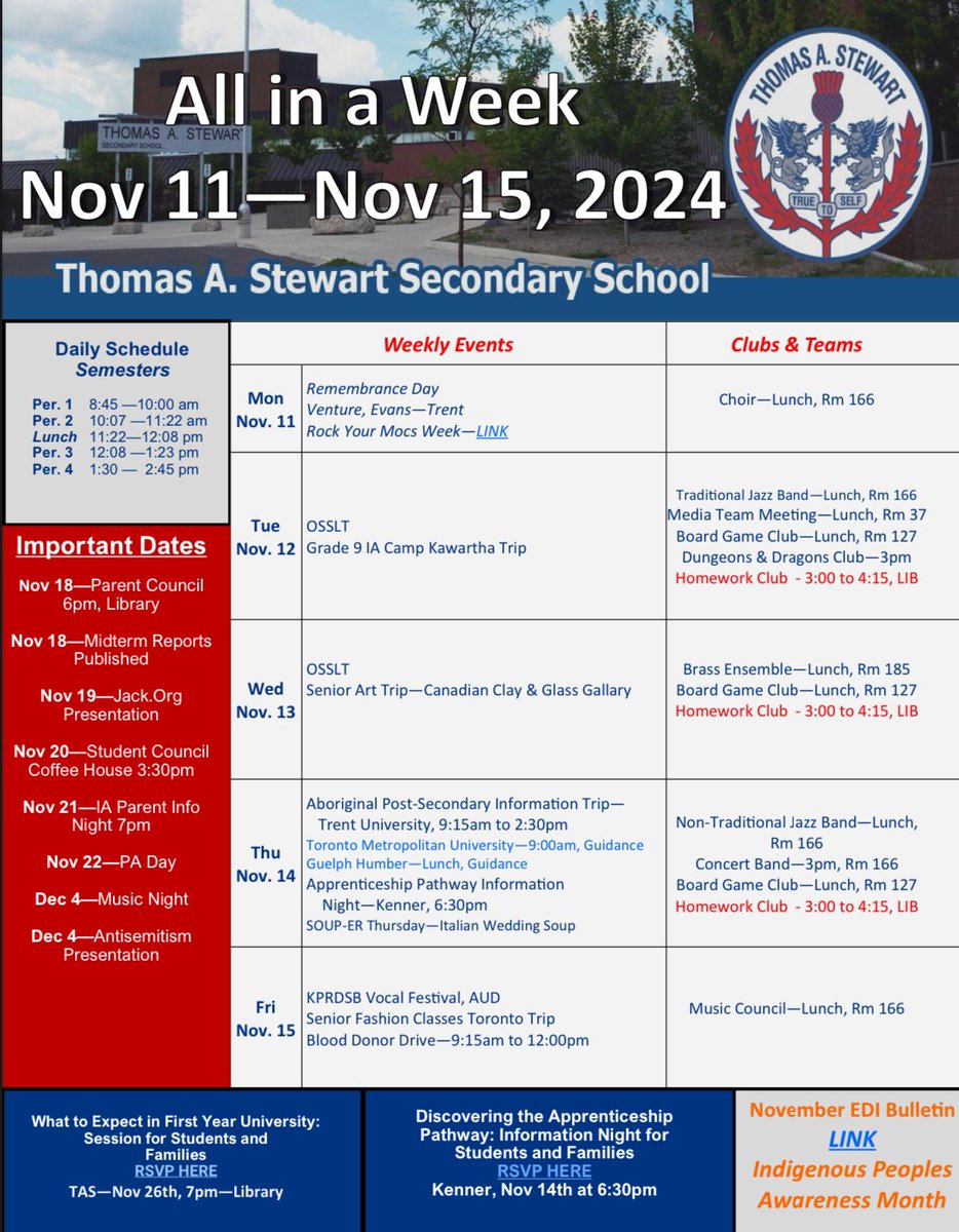 All in a Week for Nov. 11-15.