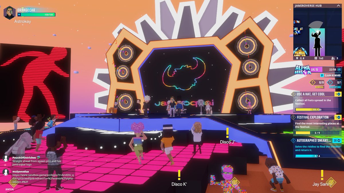 OrangeCAR (@gniyakeel) on Twitter photo Vibin' out with <a href="/JamiroquaiHQ/">Jamiroquai</a> in <a href="/TheSandboxGame/">The Sandbox</a>. Talk about virtual insanity 🤪😵💫 <a href="/TheSandboxGame/">The Sandbox</a> register-landings.sandbox.game/alphaseason4-s… #TheSandbox #AlphaSeason4 #AS4SocialChallenge Vibin' out with <a href="/JamiroquaiHQ/">Jamiroquai</a> in <a href="/TheSandboxGame/">The Sandbox</a>. Talk about virtual insanity 🤪😵💫 <a href="/TheSandboxGame/">The Sandbox</a> register-landings.sandbox.game/alphaseason4-s… #TheSandbox #AlphaSeason4 #AS4SocialChallenge