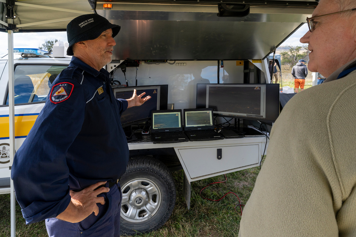 WATCHT0WERS's tweet photo. 🚀 Honoured to be part of @ourANU @BushfireRCoE  2024 Tech Demo Day! Showcased our mobile Command station with @ACT_ESA &amp; @ACTRFS , highlighting how our tech aids in real-time fire management. A day of #bushfire #innovation &amp; #collaboration! https://t.co/jciUoZ9IQY