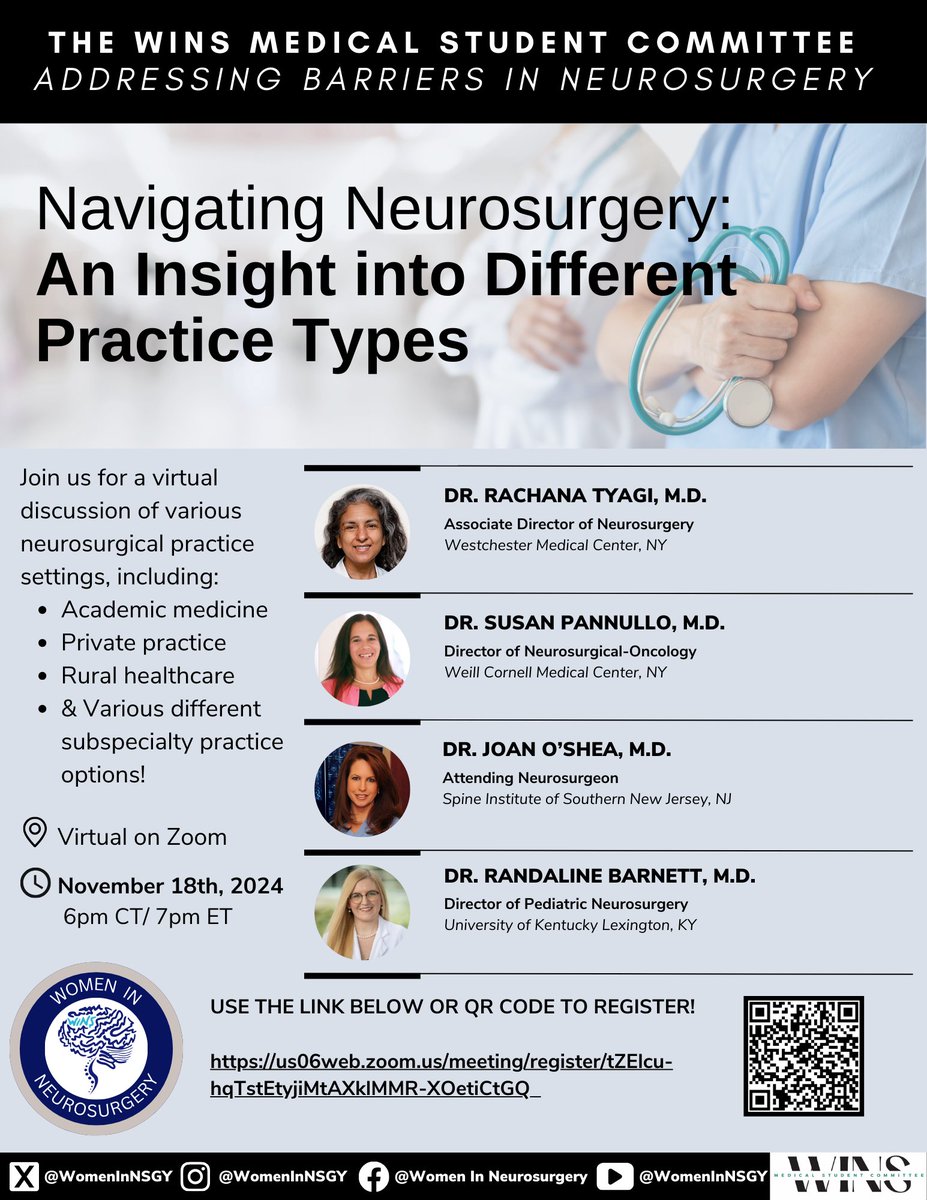 Women In Neurosurgery (WINS) (@womeninnsgy) on Twitter photo 