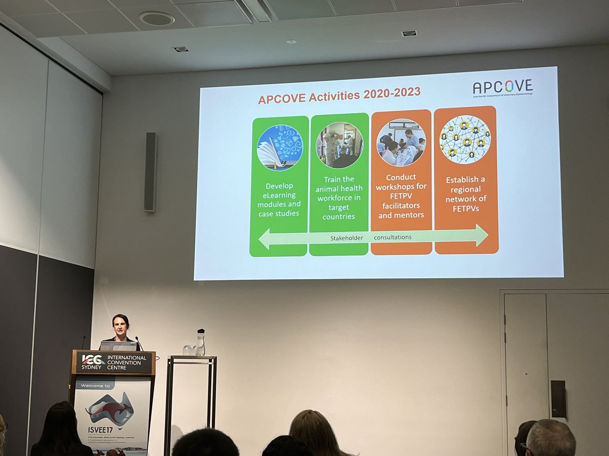 NDhand's tweet photo. Professor Annette Burgess from @Sydney_Uni shares insights from focus group evaluations of @apcove training at #ISVEE. https://t.co/qSPaKW8nys