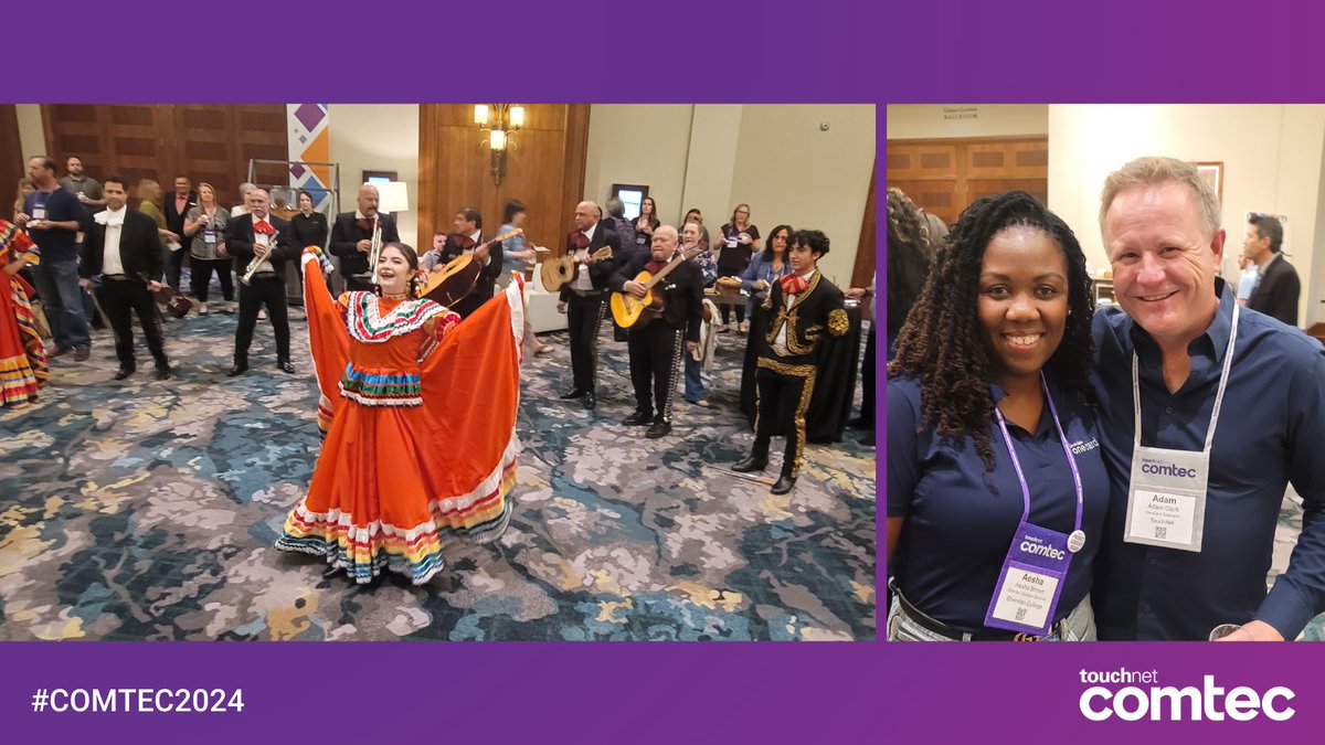 TouchNet's tweet image. The best way to kick off #COMTEC2024 is with good friends and good conversation.