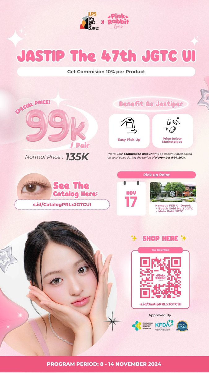 Siapa yang mau ke jgtc ui tanggal 17 november nantii?? Sekalian jastip yuuu biar makin cuan 🤑🤑 

Langsung isi form disinii : docs.google.com/forms/d/e/1FAI…