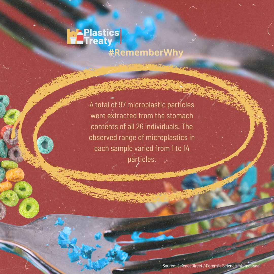 GAIAnoburn's tweet photo. #RememberWhy it’s not enough to address plastic pollution through waste management.
Microplastics were found in ALL 26 individuals in this latest study, presenting the 1st definitive confirmation of microplastic presence in the human stomach.
https://t.co/sJtyFItuFA
#INC5 https://t.co/3LZMkcU8sS