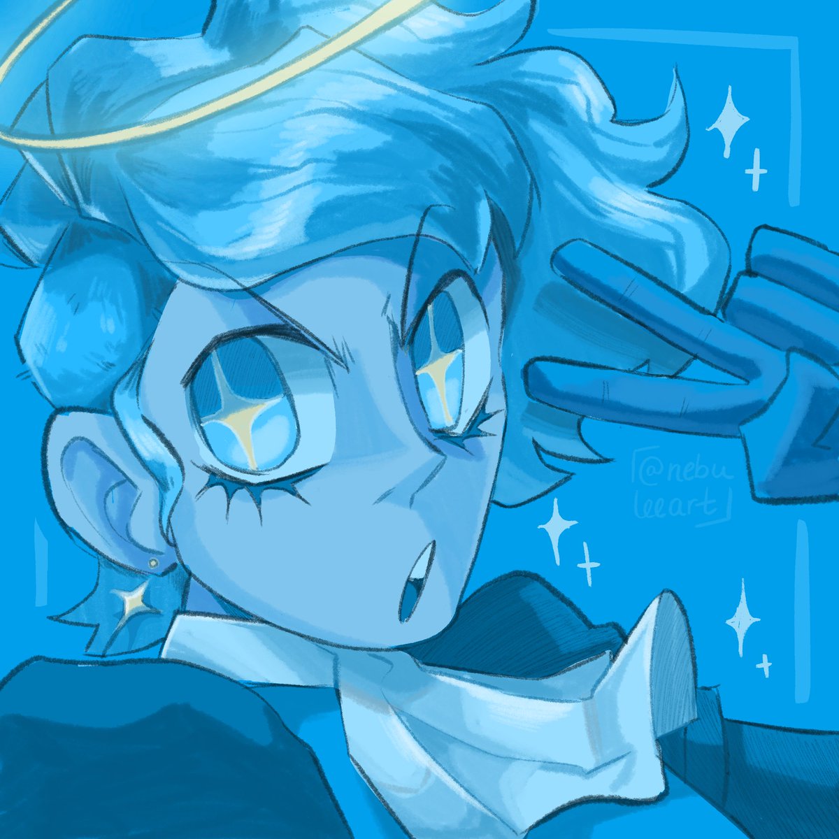 #huevember2024 day 8! 🩵 Sparkle On!!! #sparkleonraven