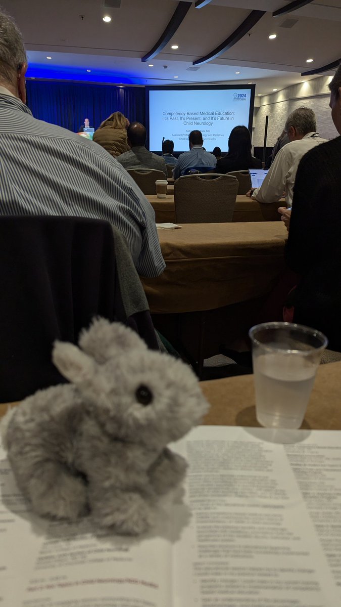 ElizabethBarko1's tweet image. Hot topics in Child Neurology/NDD MedEd - engaging and already thought provoking! #Rocky can&apos;t wait for the rest of this session. #CNSAM #NDD #childneurology