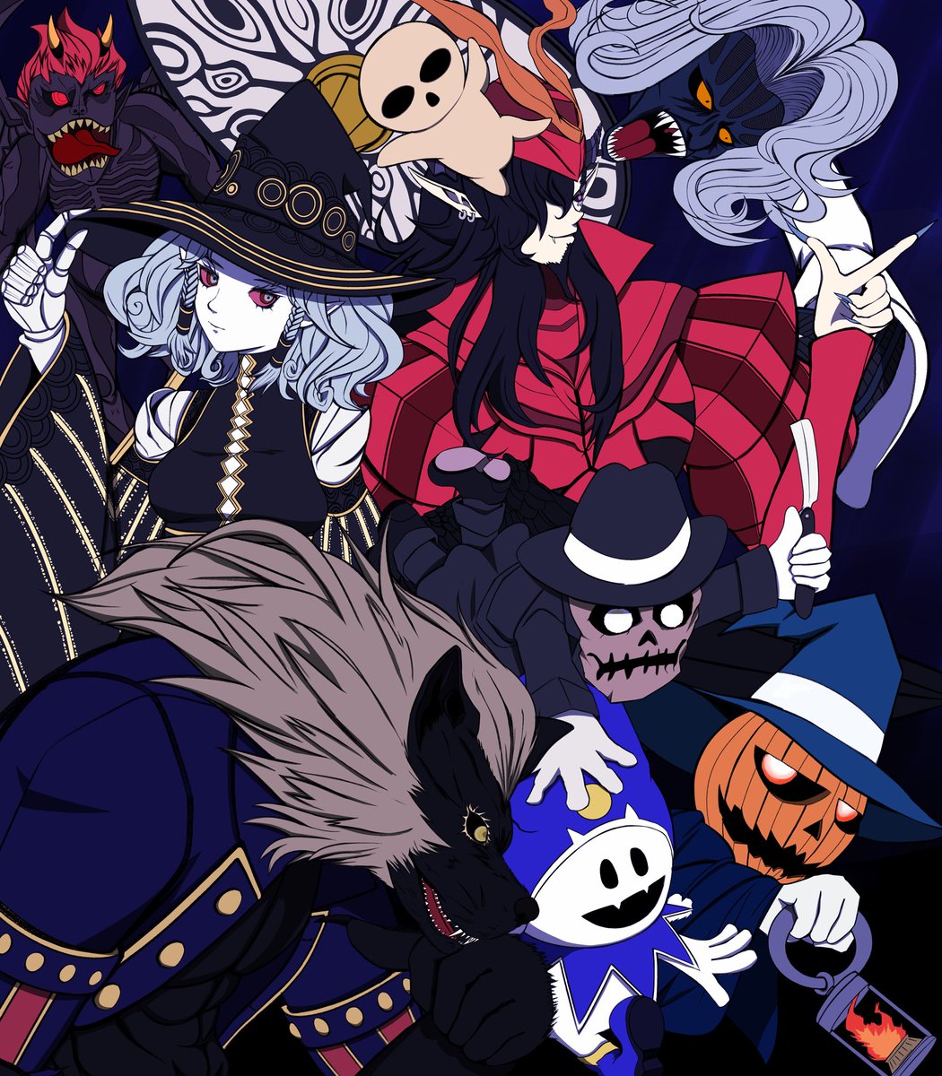 GaHaRon33's tweet image. #SMTVV #atlusfaithful 
結局間に合わなかったハロウィンイラスト