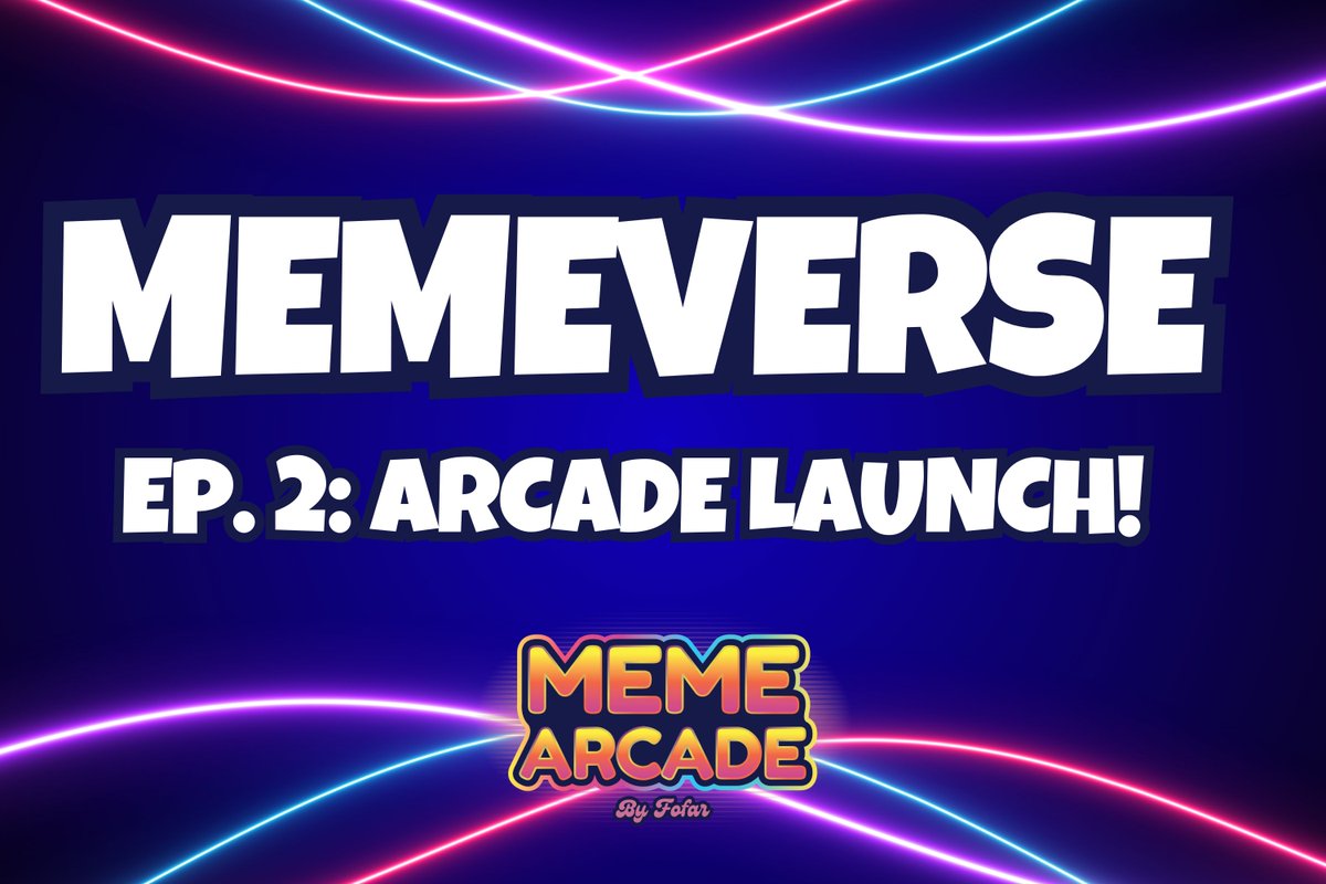 theMemeArcade's tweet photo. Memeverse Space Ep. 2! 🔥

Join us Wednesday 11/13 at 3pm EST for the Memeverse Space right after the Arcade Launch!

🕹️ Meme Arcade Release (Wednesday at 12pm EST)
🏆 Tournament Announcements
🎁 Special Giveaway

🔔 Set your reminder: https://t.co/89Dhl4XsFX

$FOFAR $SPIKE $BRATT $DRAGGY $BDOG $GROGGO