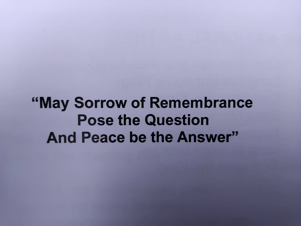 Joined fellow <a href="/IslingtonBC/">Islington Council</a> councillors for a beautiful, thoughtful and reflective inter-faith and all age Remembrance Sunday parade, perhaps best summarised by the quote on the last page.