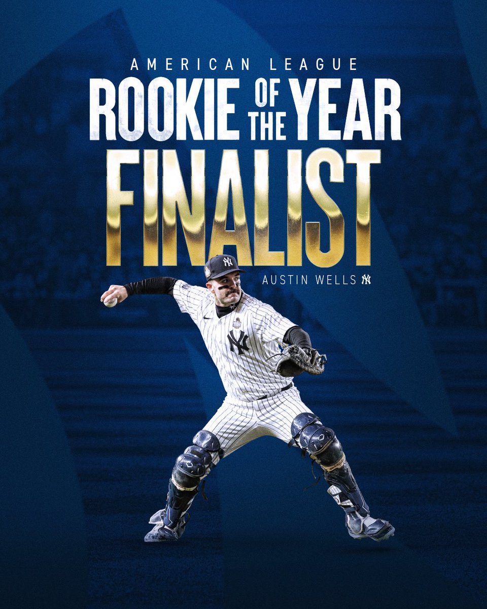 New York Yankees (@yankees) on Twitter photo Well, Well, Wells…
Congratulations to <a href="/wellsius16/">Austin Wells</a> for being named a finalist for AL Rookie of the Year! 👨🏻 Well, Well, Wells…
Congratulations to <a href="/wellsius16/">Austin Wells</a> for being named a finalist for AL Rookie of the Year! 👨🏻