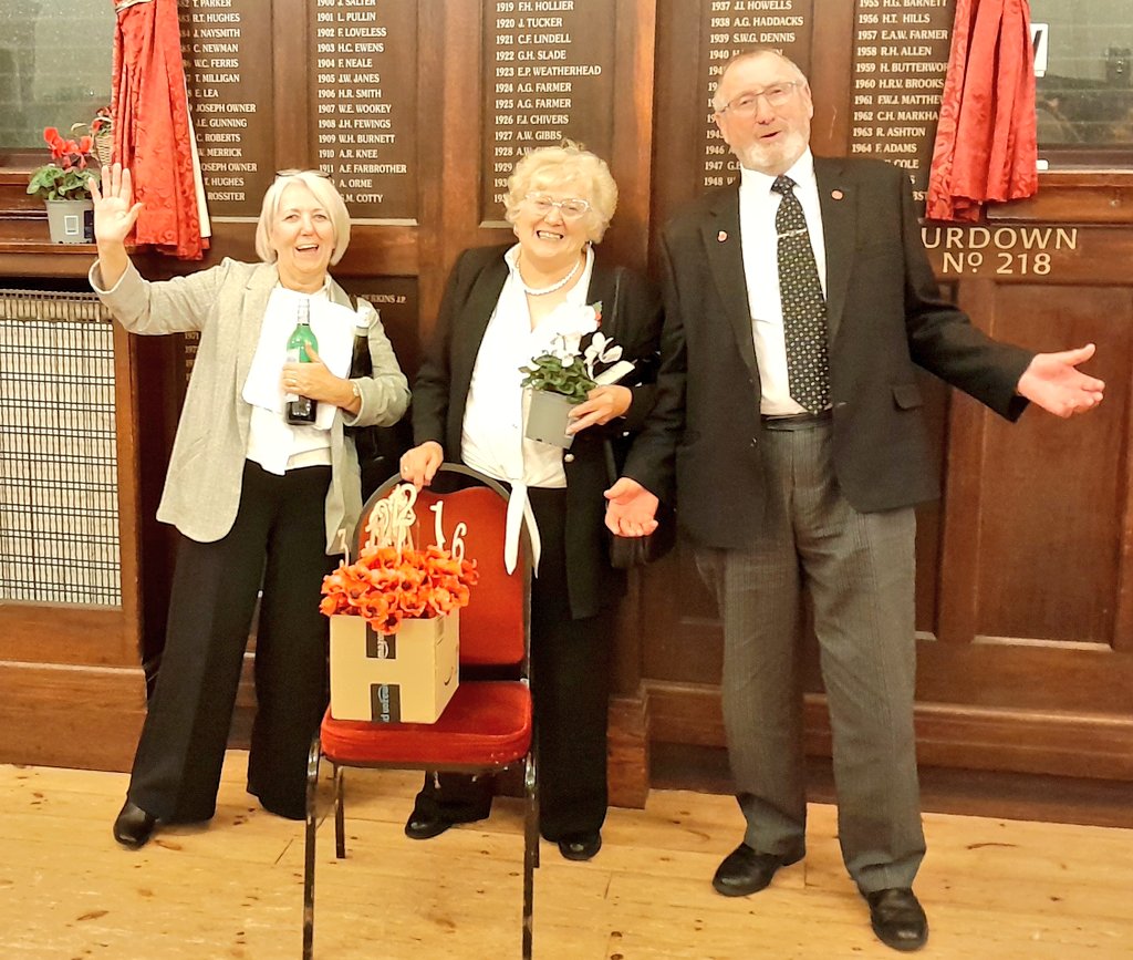 DownendLodge's tweet image. Happy 90th Birthday @DownendLodge. What an evening that we all enjoyed with the support of @GlosPGLodge PGM RW Bro Ian Davies and his wife and APGM WBro Mark Steventon-Smith. £350 raised from the raffle for Masonic Charities. 70 people enjoyed the evening around round tables.