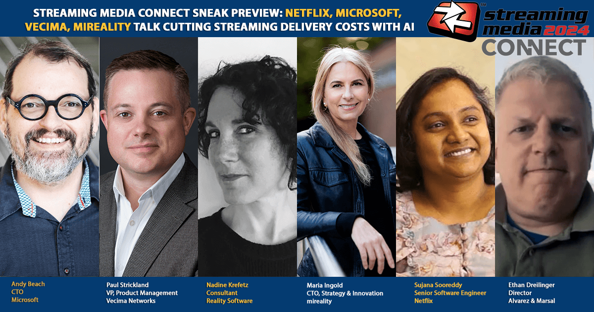 On Wed, Nov 13, at #StreamingConnect, <a href="/NadineKrefetz/">Nadine Krefetz</a> moderates "Cutting Streaming Delivery Costs With AI," w/<a href="/andybeach/">Andy Beach</a> <a href="/Microsoft/">Microsoft</a>, Sujana Sooreddy @Netflix, Ethan Dreilinger <a href="/alvarezmarsal/">Alvarez & Marsal</a>, <a href="/MariaIngold/">Maria Ingold</a> #mireality, &amp; Paul Strickland <a href="/Vecima_Networks/">Vecima Networks Inc.</a> ow.ly/RwPL50U4M0j