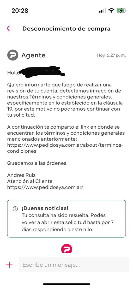 MariaCervini's tweet photo. Una vergüenza @pedidosya 
Hice un pedido, hace dos fines de semana, me entregaron las papas y el repartidor se quedó con la milanesa. Reclame varias veces y la respuesta es la siguiente :
Las cuentas de @pedidos ya hay que darlas de baja !!!!!!!! 
Ladrones https://t.co/hMKMo8YiyA