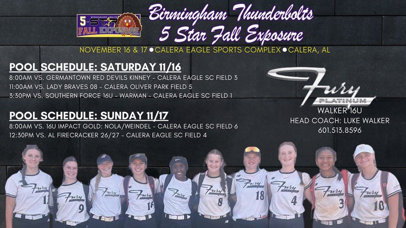 catch us in bham this weekend!! <a href="/FuryWalker/">MS Fury Platinum Walker</a> <a href="/JC_CoachTDEW/">Tori Dew</a> <a href="/ParkerConrad73/">Parker Conrad</a> <a href="/fiala19/">Drew Fiala</a>