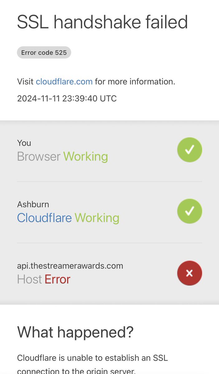 Decaying_Flame's tweet photo. @StreamerAwards When trying to login with Google, this keeps coming up for me https://t.co/zWU5Egf59O