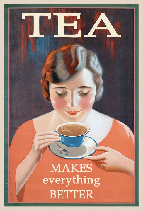 Art of the Day: "Tea Makes Everything Better". Buy at: ArtPal.com/rogergarza2014…