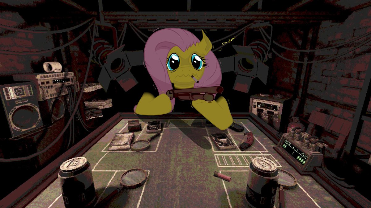 art_sazz's tweet photo. Fluttershot Roulette
#BuckshotRoulette #mylittepony https://t.co/OW7dGMKw3c