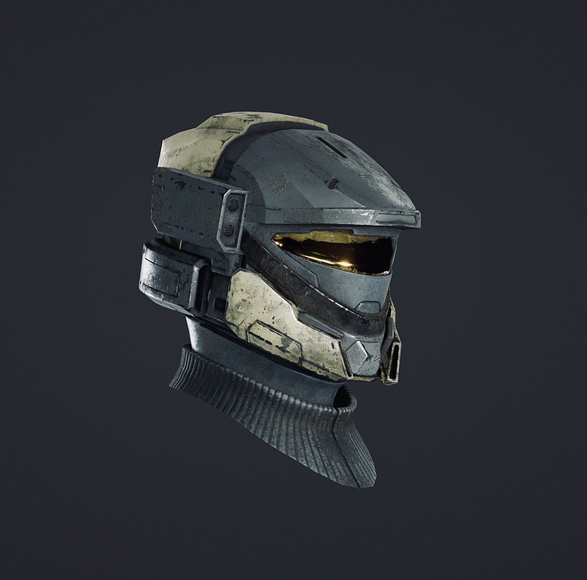 #HaloInfinite   Kitbash custom helmet