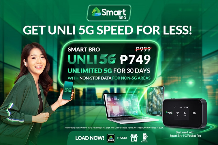 adobotech's tweet image. Enjoy Unli 5G data at a more affordable price with Smart Bro’s exclusive Unli 5G offer valid for 30 days for only ₱749. @LiveSmart 
#Adobotech #SmartBro #Smart5G
adobotech.net/2024/11/smart-…