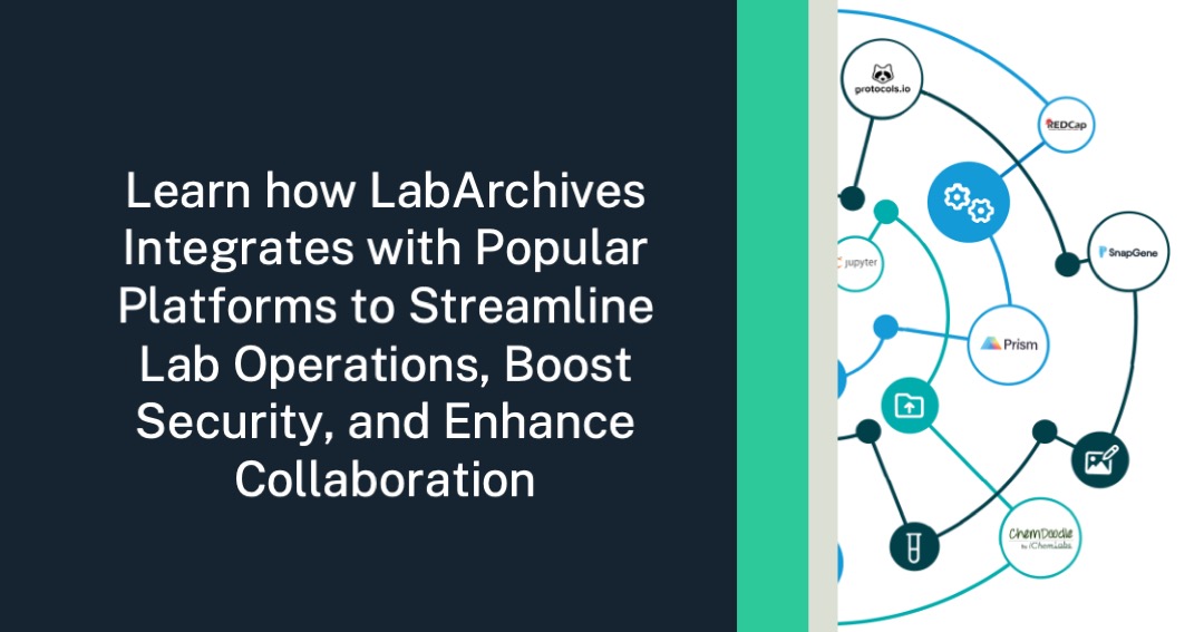 By integrating with a growing list of popular platforms such as GraphPad Prism, SnapGene, and Jupyter, LabArchives helps streamline lab operations, break down data siloes, and improve both security and efficiency...
labarchives.com/blog/labarchiv…