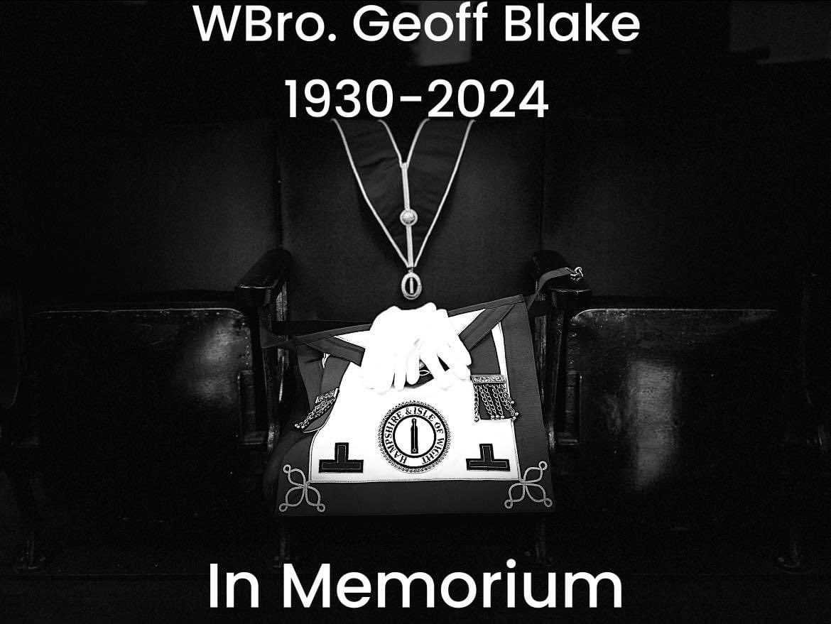 Sadly, earlier this week, we learned that one of our elderly bretheren from Wilfrid Attenborough 7672 WBro. Geoff Blake had sadly passed away.

As a mark of respect to his passing we placed his regalia on his usual seat within the lodge.