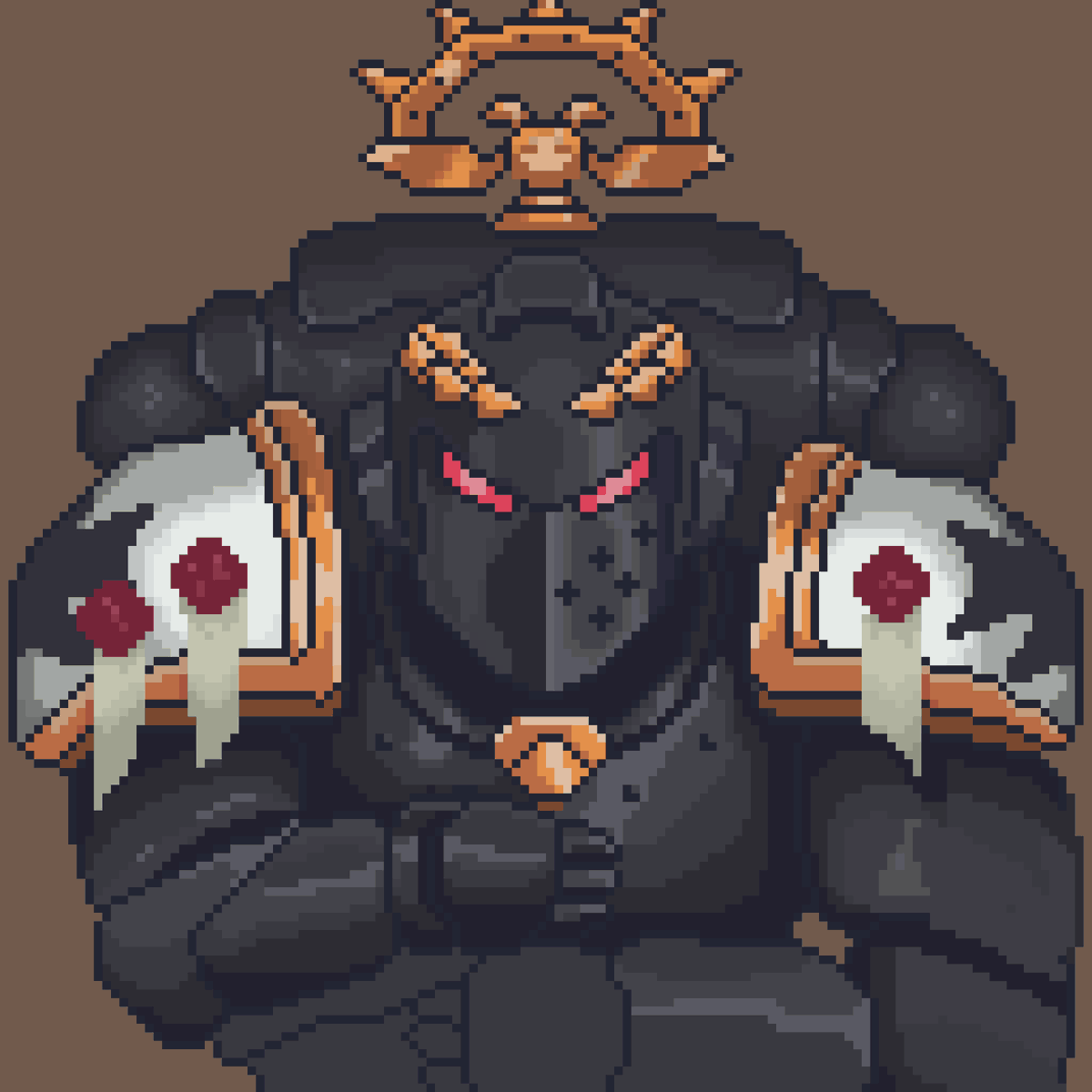 CalArtK1's tweet photo. 75% of the process, we're almost done, still practicing shading and lighting in pixel art 

#pixelart #pixel #art #warhammer https://t.co/aNIm1iAick