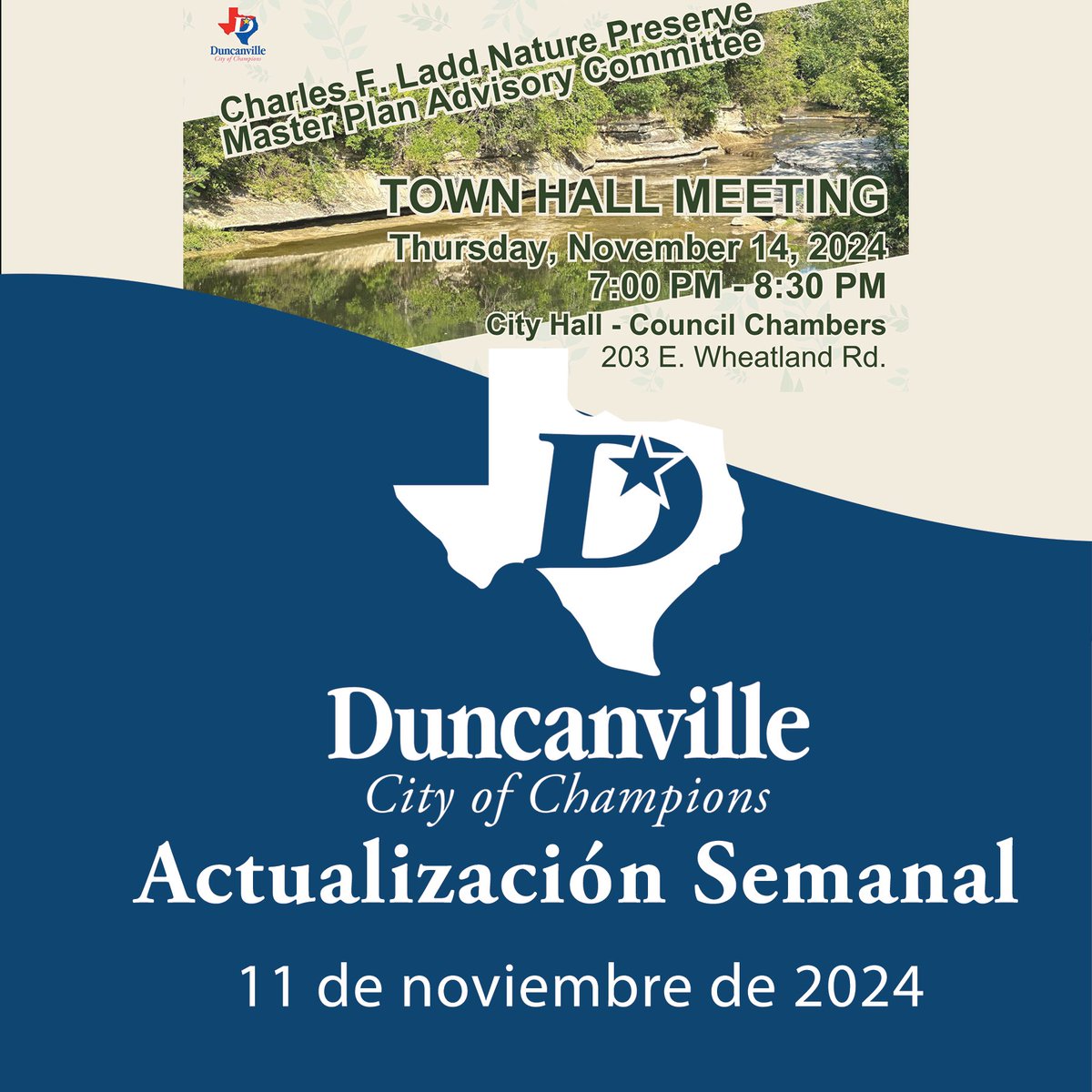 Reunión del Comité Asesor del Plan Maestro de la Reserva Natural Charles F. Ladd, Recolección de Grasa Navideña, Oportunidades de Empleo ¡y mucho más! Lea la Actualización Semanal del Champion visitando: conta.cc/3AEVNNE