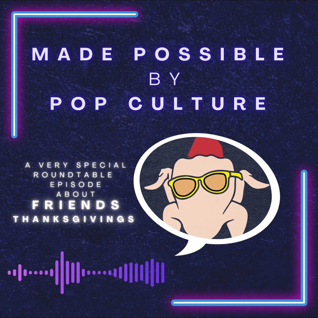 Danielle Turchiano (@danielletbd) on Twitter photo In the words of Phoebe Buffay, happy needless turkey murder day.
Today's episode of #MadePossibleByPopCulture covers journalist-favorite #FRIENDS Thanksgiving episodes w/ <a href="/emilylongeretta/">Emily Longeretta</a> <a href="/elainelow/">Elaine Low</a> & <a href="/BenTTravers/">Ben Travers</a>.
It's on podcast platforms + YouTube now youtu.be/AFjMwFRYENg In the words of Phoebe Buffay, happy needless turkey murder day.
Today's episode of #MadePossibleByPopCulture covers journalist-favorite #FRIENDS Thanksgiving episodes w/ <a href="/emilylongeretta/">Emily Longeretta</a> <a href="/elainelow/">Elaine Low</a> & <a href="/BenTTravers/">Ben Travers</a>.
It's on podcast platforms + YouTube now youtu.be/AFjMwFRYENg