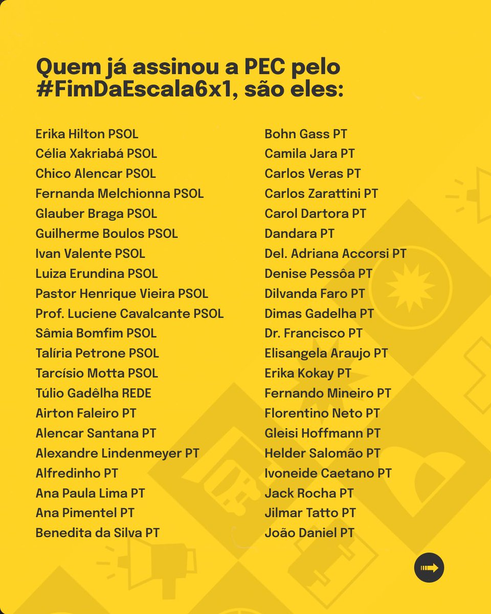 rickazzevedo's tweet photo. Nossa luta já tomou o Brasil. Avançamos nas ruas, nas redes e no Congresso, sem voltar atrás. Continuem cobrando o apoio dos Deputados à nossa PEC. A classe trabalhadora está fazendo história.

Vamos com tudo @ErikakHilton 

FIM DA ESCALA 6X1 https://t.co/oo1QWAnMIM