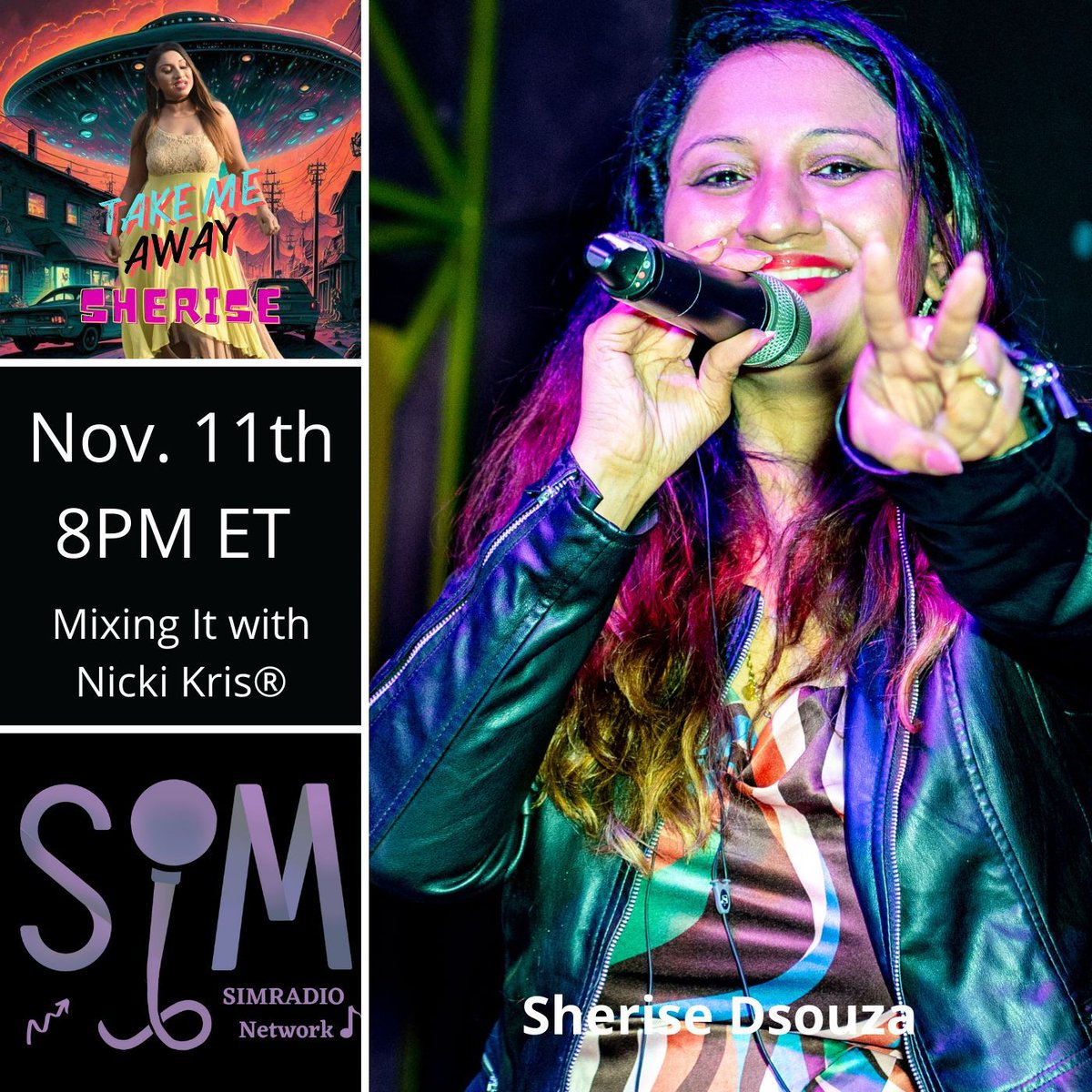 Nicki Kris ® (@nickikris) on Twitter photo 🚨 Are you ready for an all-new Mixing It with Nicki Kris? 🚨
I’m going LIVE in just ONE HOUR with the awesome <a href="/SheriseDsouza/">Sherise Dsouza</a> 🌟🎶
🕗 8 PM ET / 5 PM PT
📻 Tune in on the SIMRadio Network!
Don’t miss out on this exciting episode! 🎧✨bit.ly/3UdFhKW
#MixingIt 🚨 Are you ready for an all-new Mixing It with Nicki Kris? 🚨
I’m going LIVE in just ONE HOUR with the awesome <a href="/SheriseDsouza/">Sherise Dsouza</a> 🌟🎶
🕗 8 PM ET / 5 PM PT
📻 Tune in on the SIMRadio Network!
Don’t miss out on this exciting episode! 🎧✨bit.ly/3UdFhKW
#MixingIt