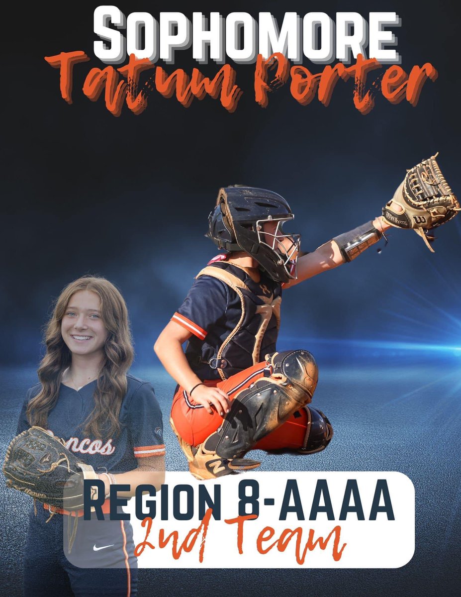 Congratulations Tatum Porter on earning 2nd Team All-Region! 👏👏👏<a href="/EastBroncos/">EastForsythBroncoAthletics</a> <a href="/ForsythSports/">FCN Sports</a>