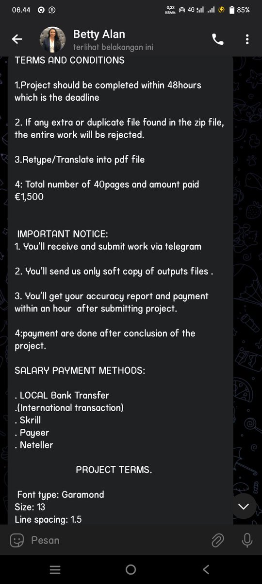 Mohon pencerahan.. Apakah ini scam??