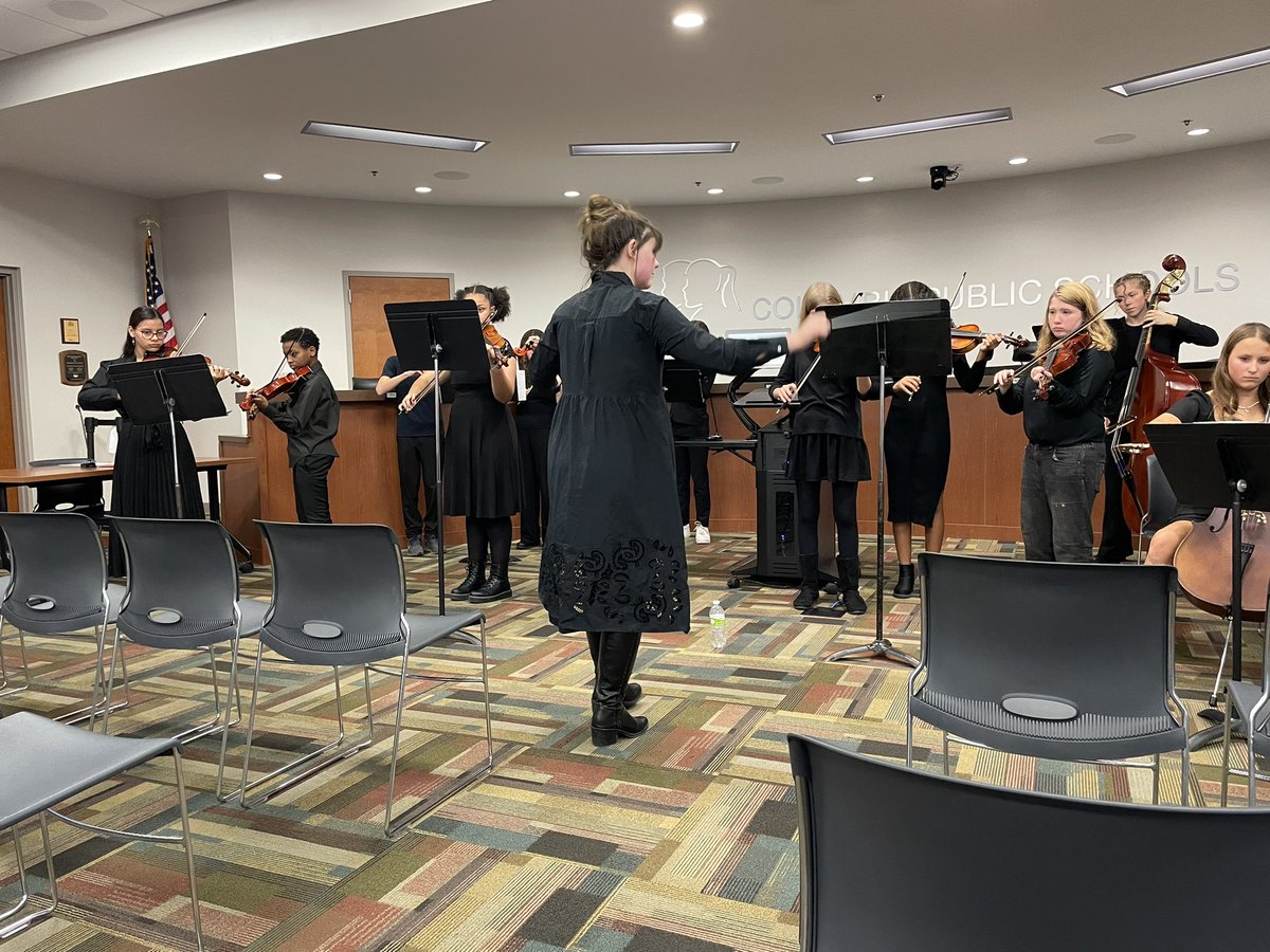 A fun surprise at the Board Meeting tonight!!! I spy a former student!!!!